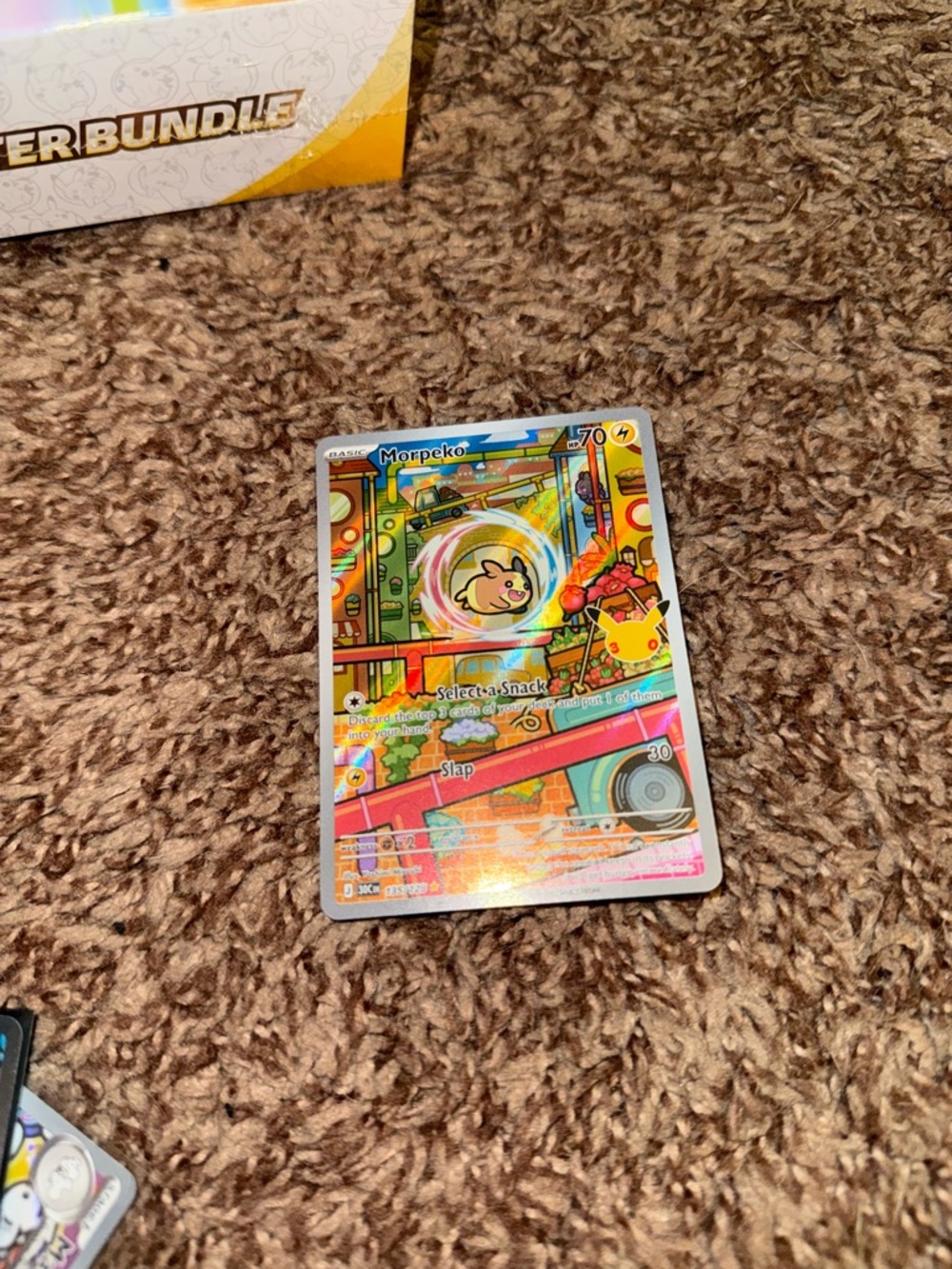 Pokemon Morpeko 135/128 30th Celebration Holo illustration rare